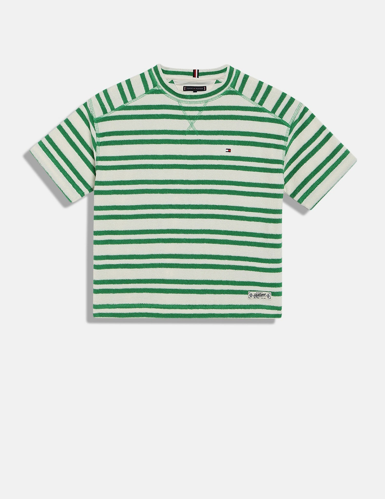 Tommy Hilfiger Kids Boys Striped Regular-Fit Cotton T-Shirts