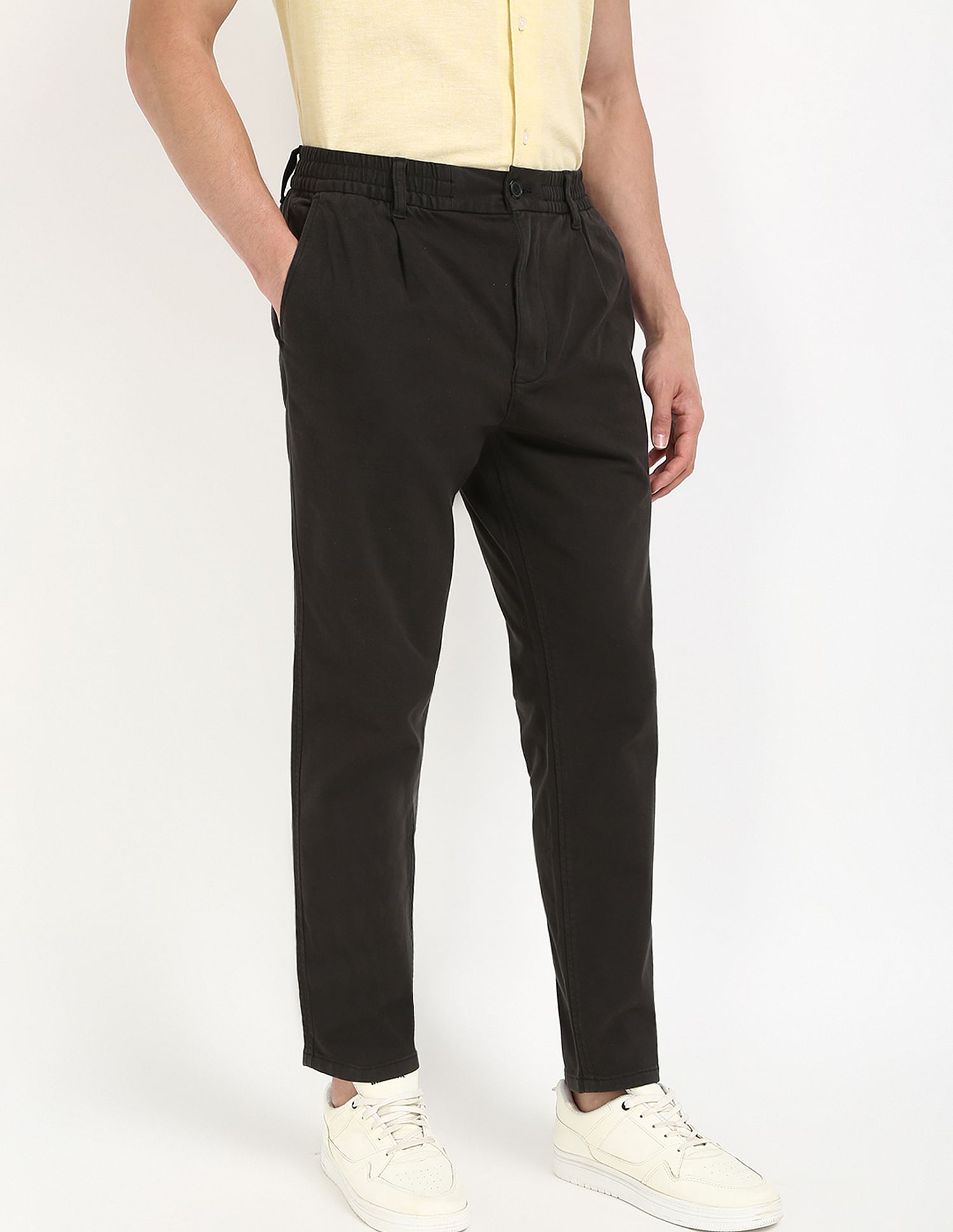 Tommy Hilfiger Kids Sleek Black Solid Trousers