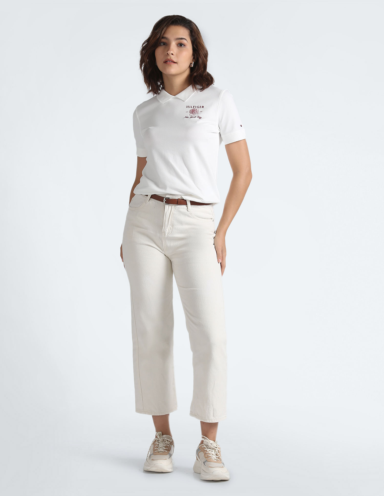 Tommy Hilfiger Crest Sequin Polo Shirt