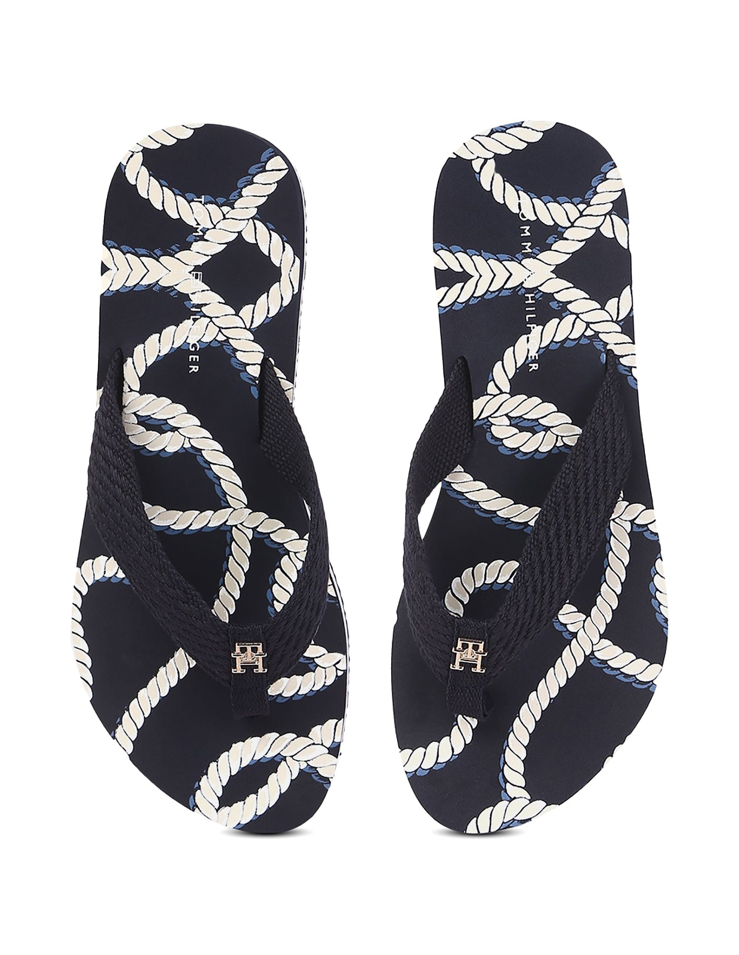 Tommy hilfiger rope wedge sandal hot sale