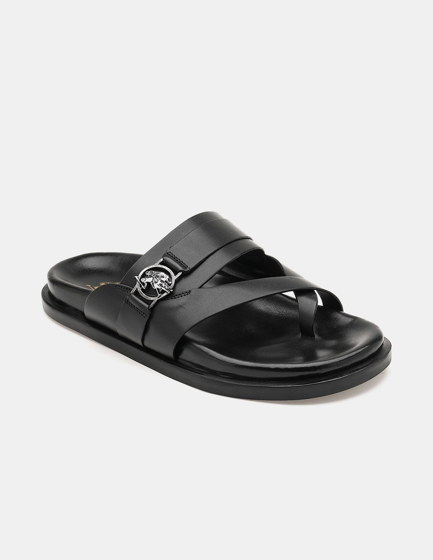 U.S. Polo Assn. Men Buckle Strap Koke Sandals