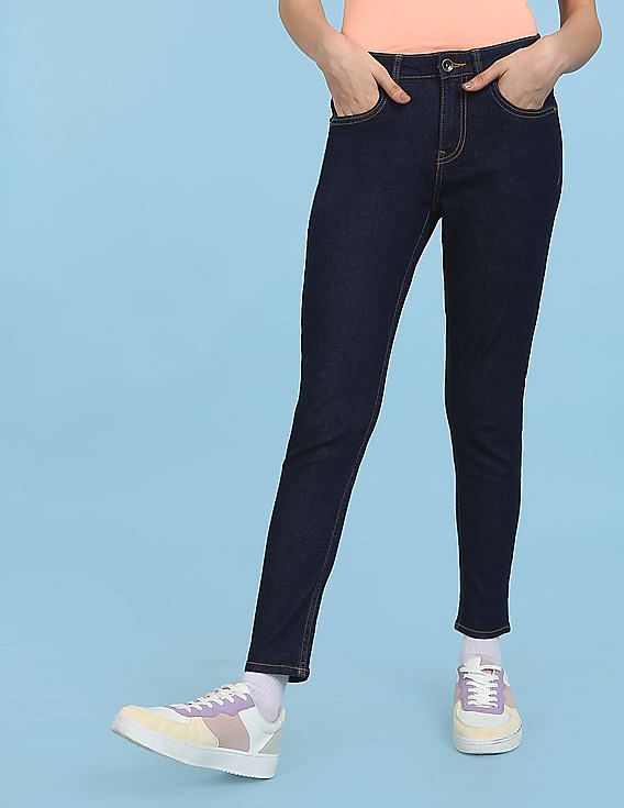 Flying Machine Women Veronica Skinny Fit Rinsed Jeans