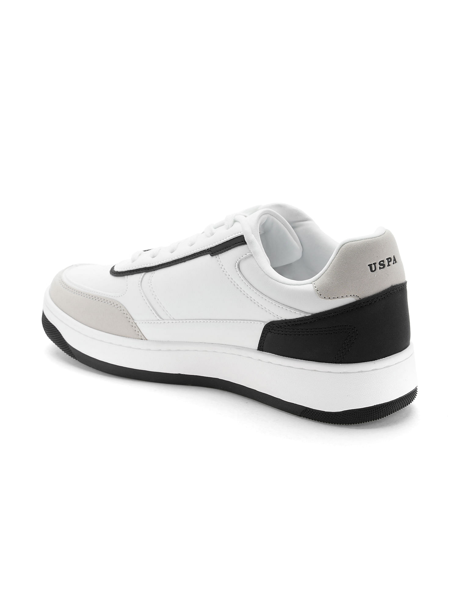 U.S. Polo Assn. Men Trenno White Retro Court Sneakers