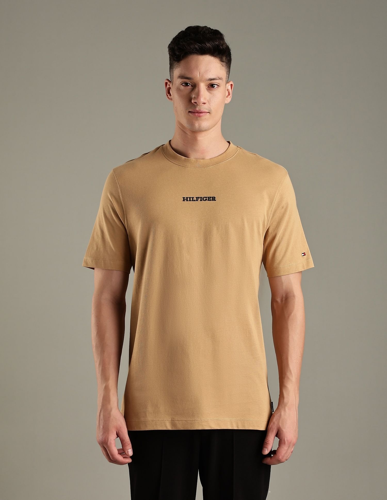 Tommy Hilfiger Solid Regular-Fit Cotton T-Shirt