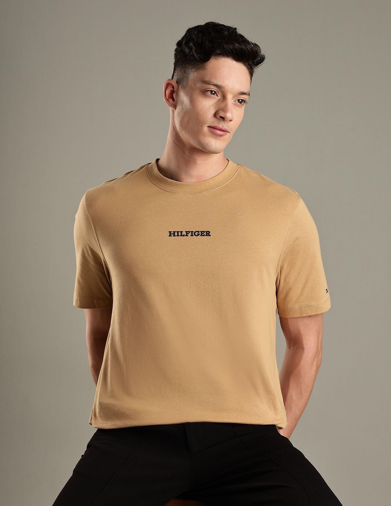 Tommy Hilfiger Solid Regular-Fit Cotton T-Shirt