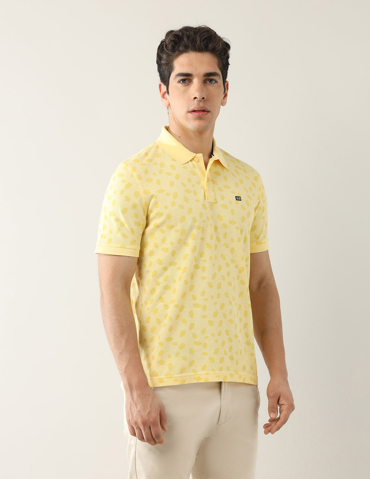 Arrow Sport Floral Printed Spring Sorbet Polo Shirt
