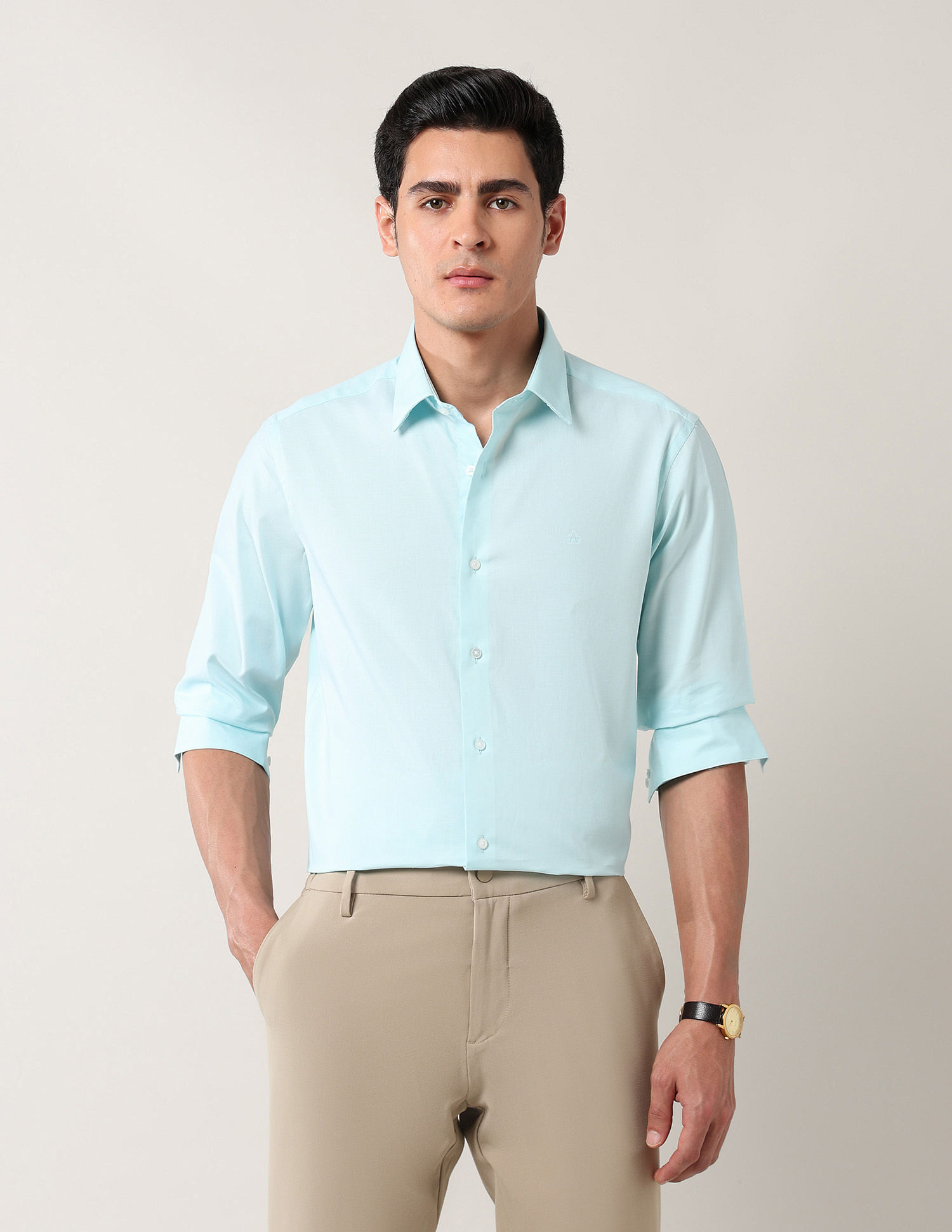 Arrow Newyork Manhattan Slim Fit Twill Shirt