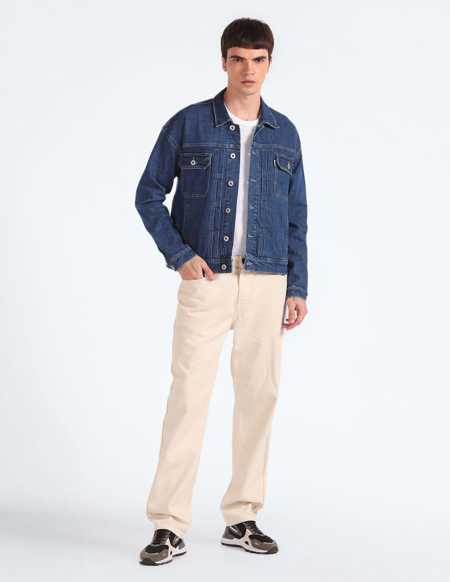 Flying Machine Oversized Denim Jacket