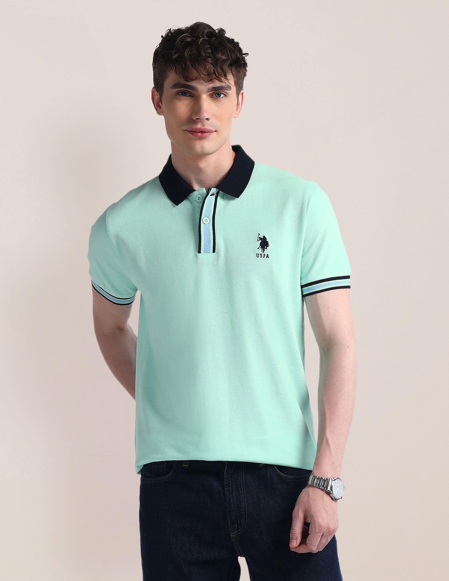 U.S. Polo Assn. Slim Fit Pure Cotton Polo Shirt