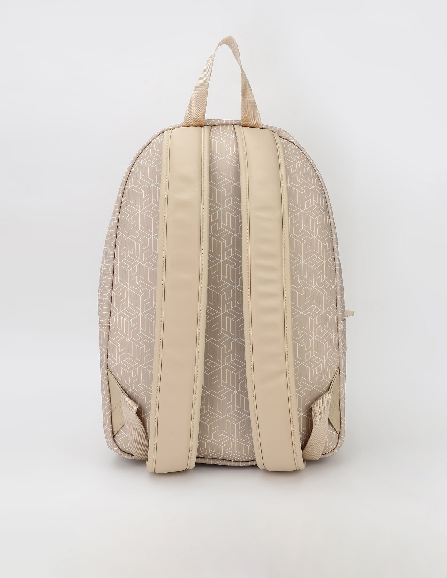 Tommy Hilfiger Logo Beige Nylon Backpack