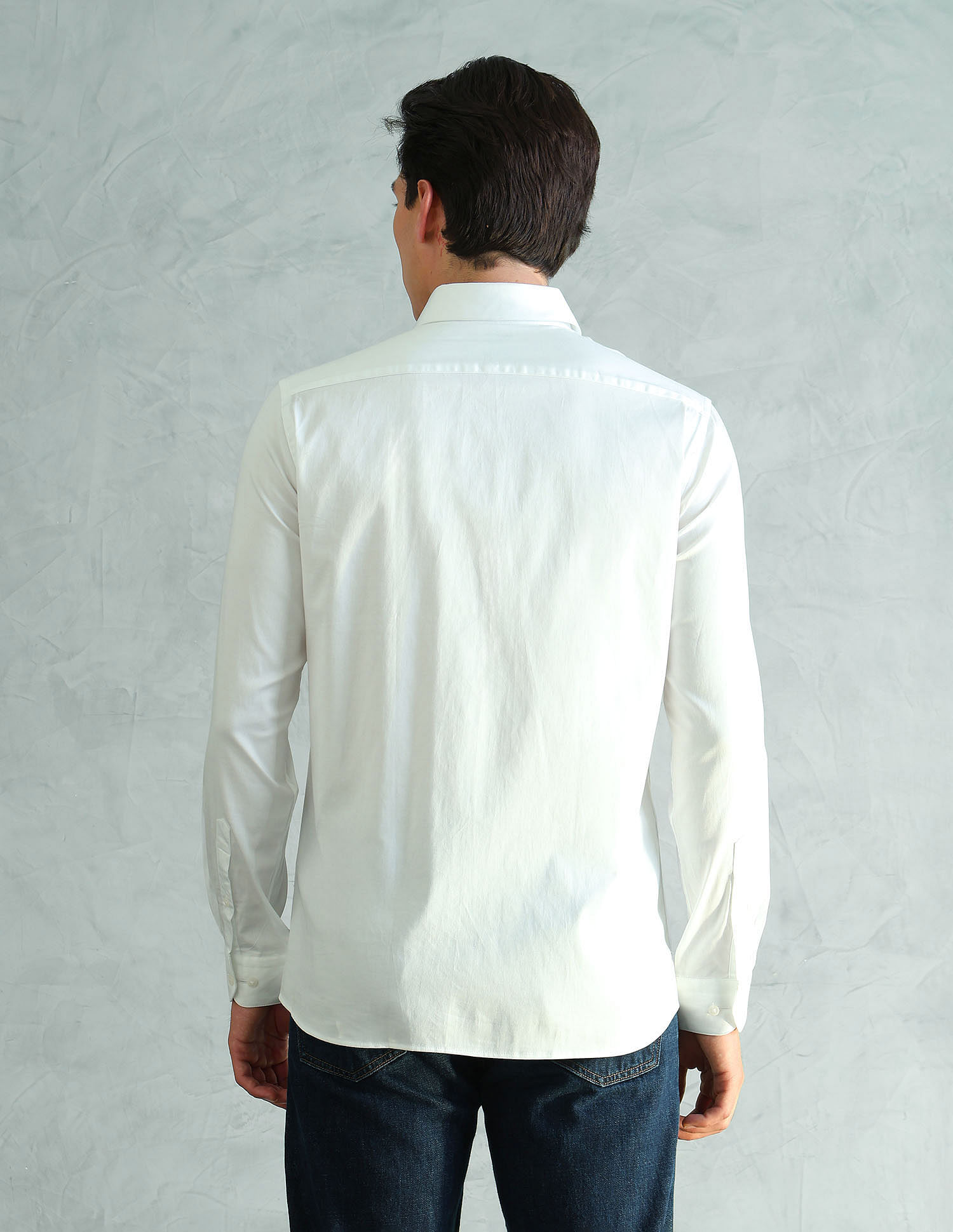 Arrow Newyork Slim Fit Smart Satin Shirt