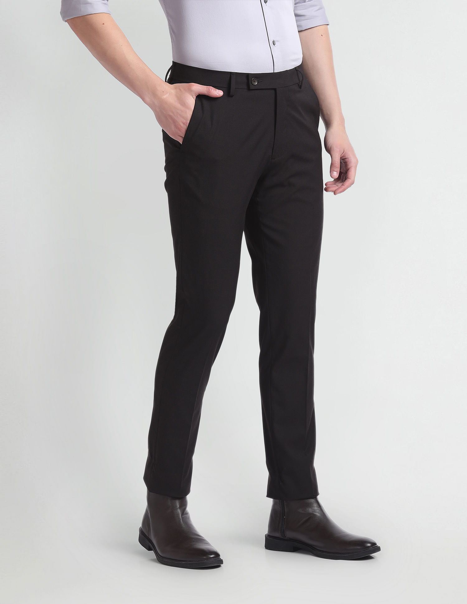 Arrow Super Slim Fit Smartflex Trousers
