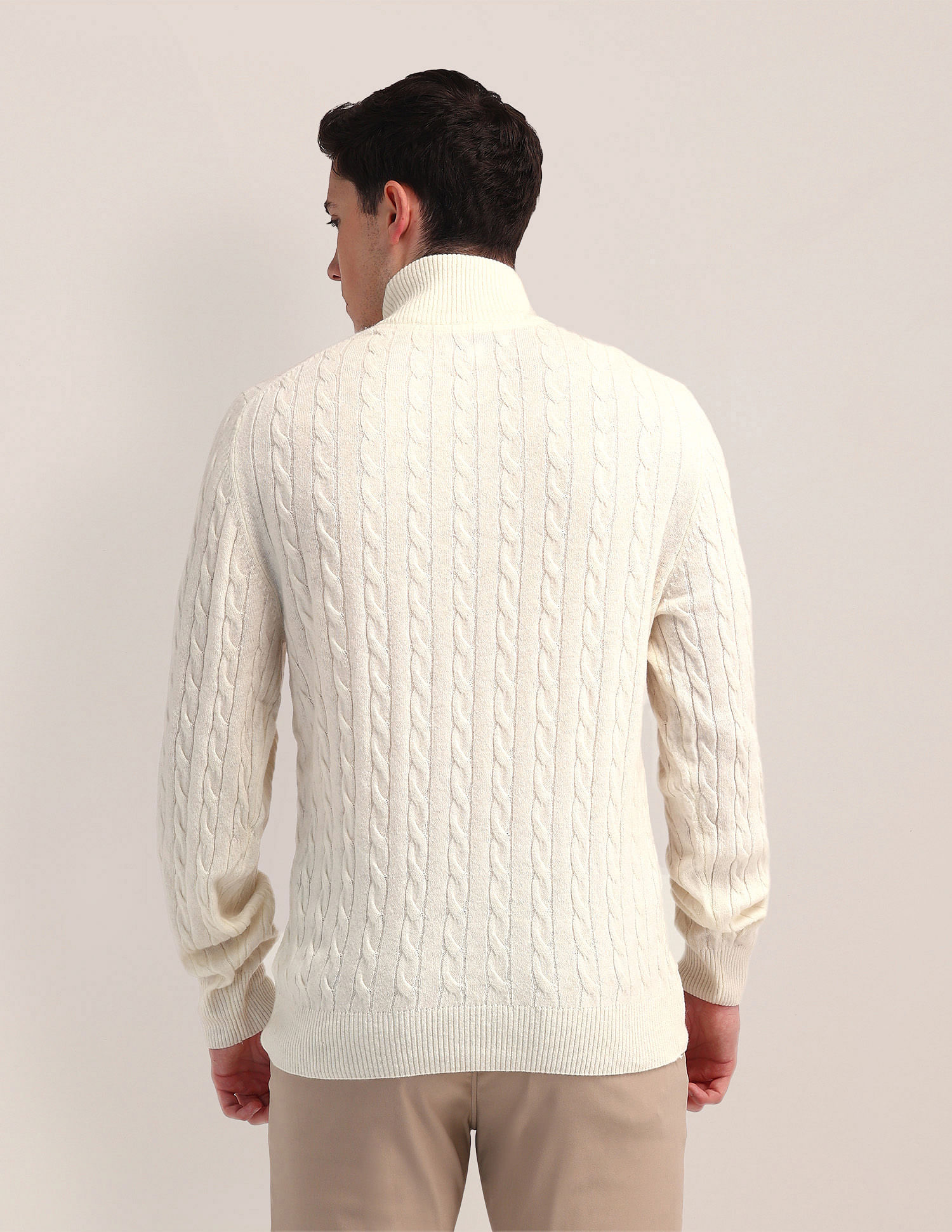 U.S. Polo Assn. High Neck Zipper Sweater