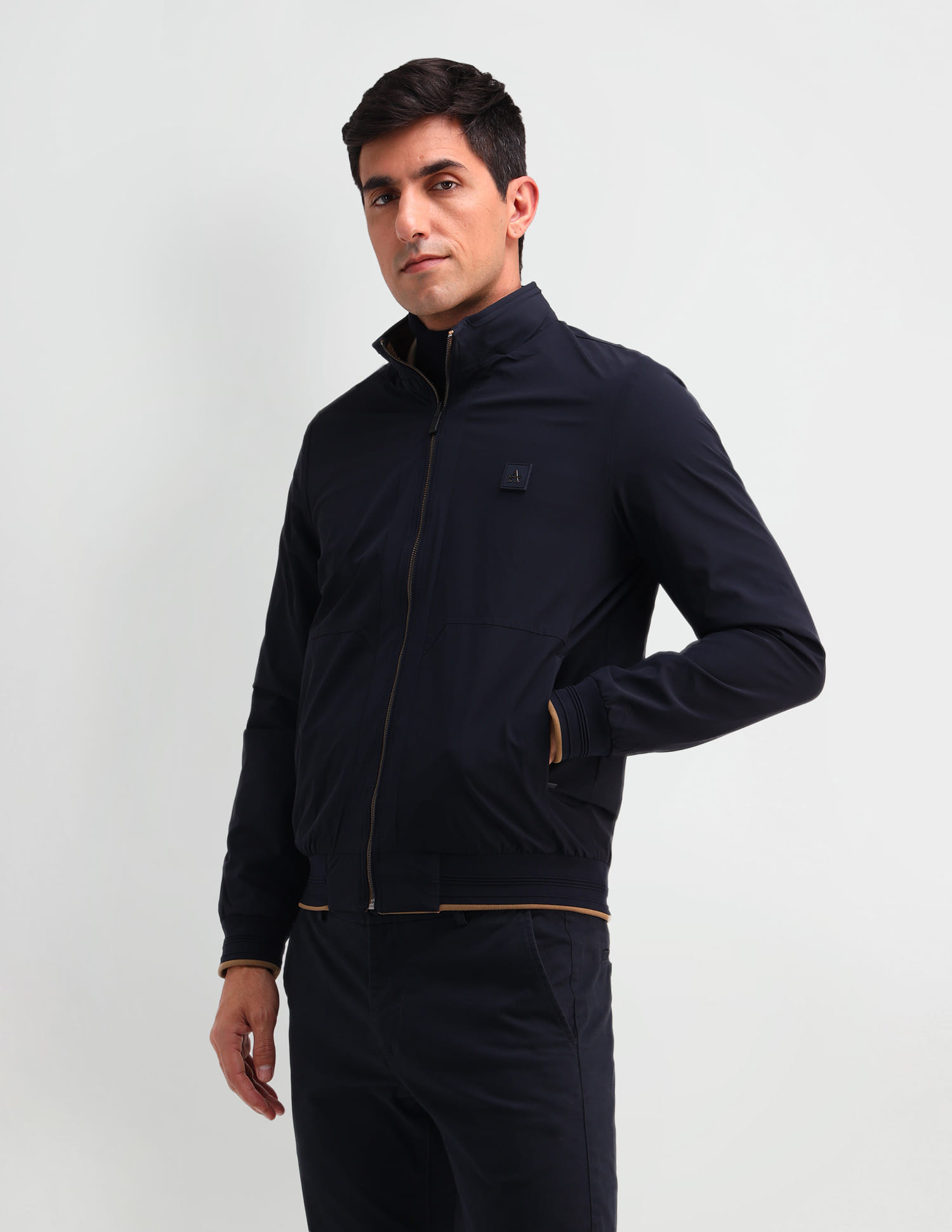 Buy Arrow Sport Reversible Regular Fit Bomber Jacket - NNNOW.com