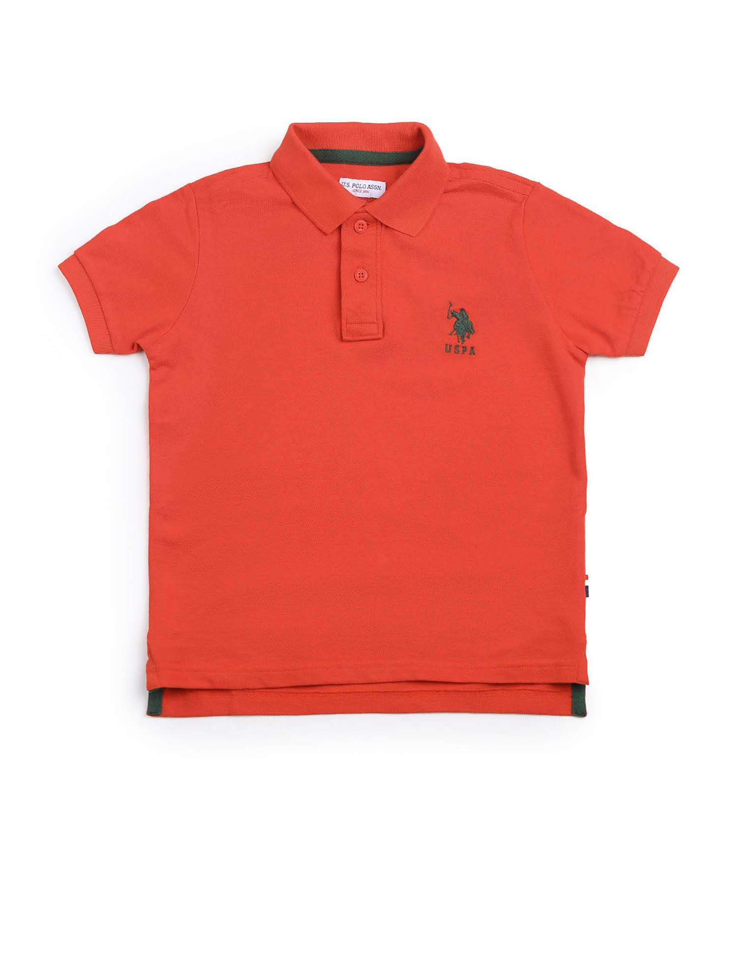 U.S. Polo Assn. Kids Boys Cotton Pique Polo Shirt