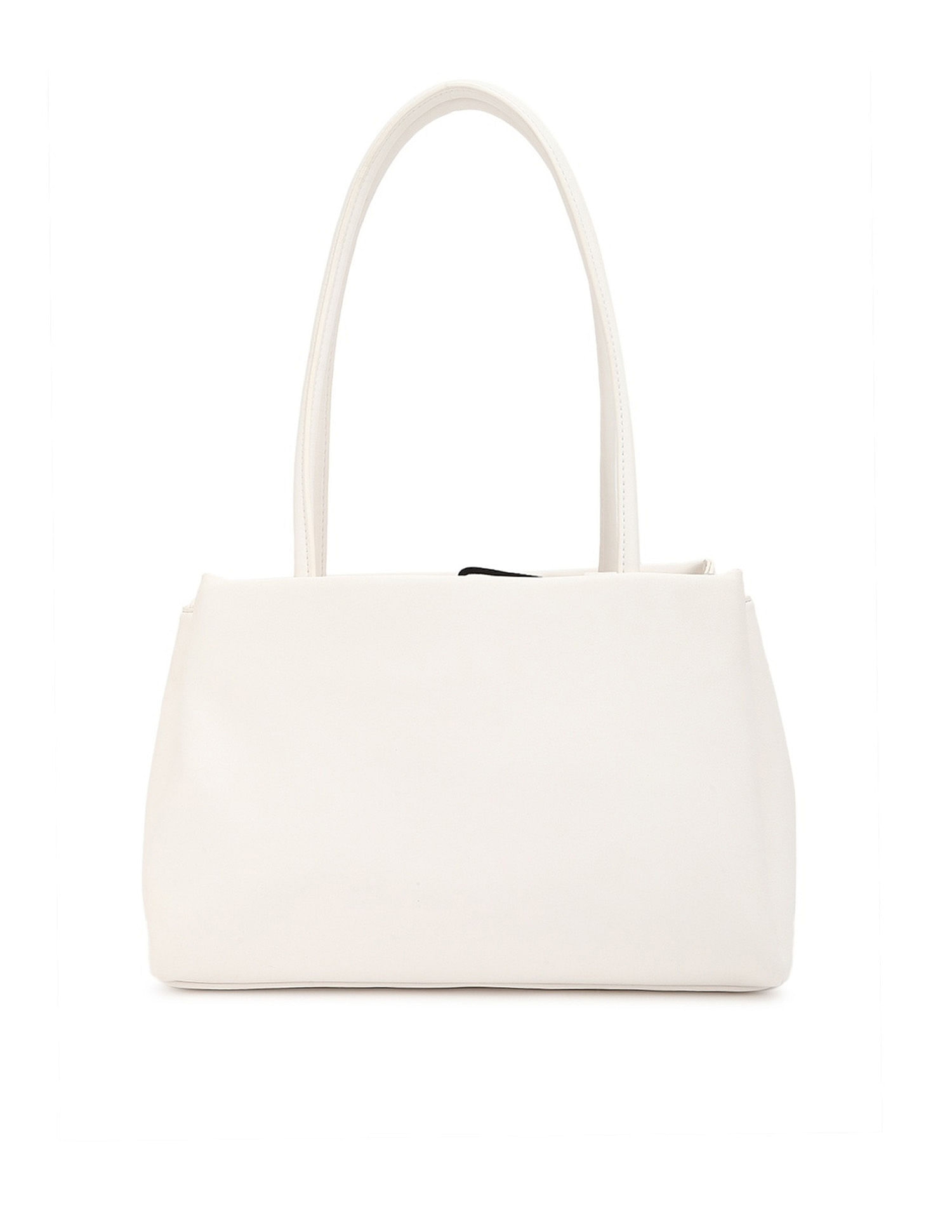 Tommy Hilfiger Solid White Pu Shoulder Bag
