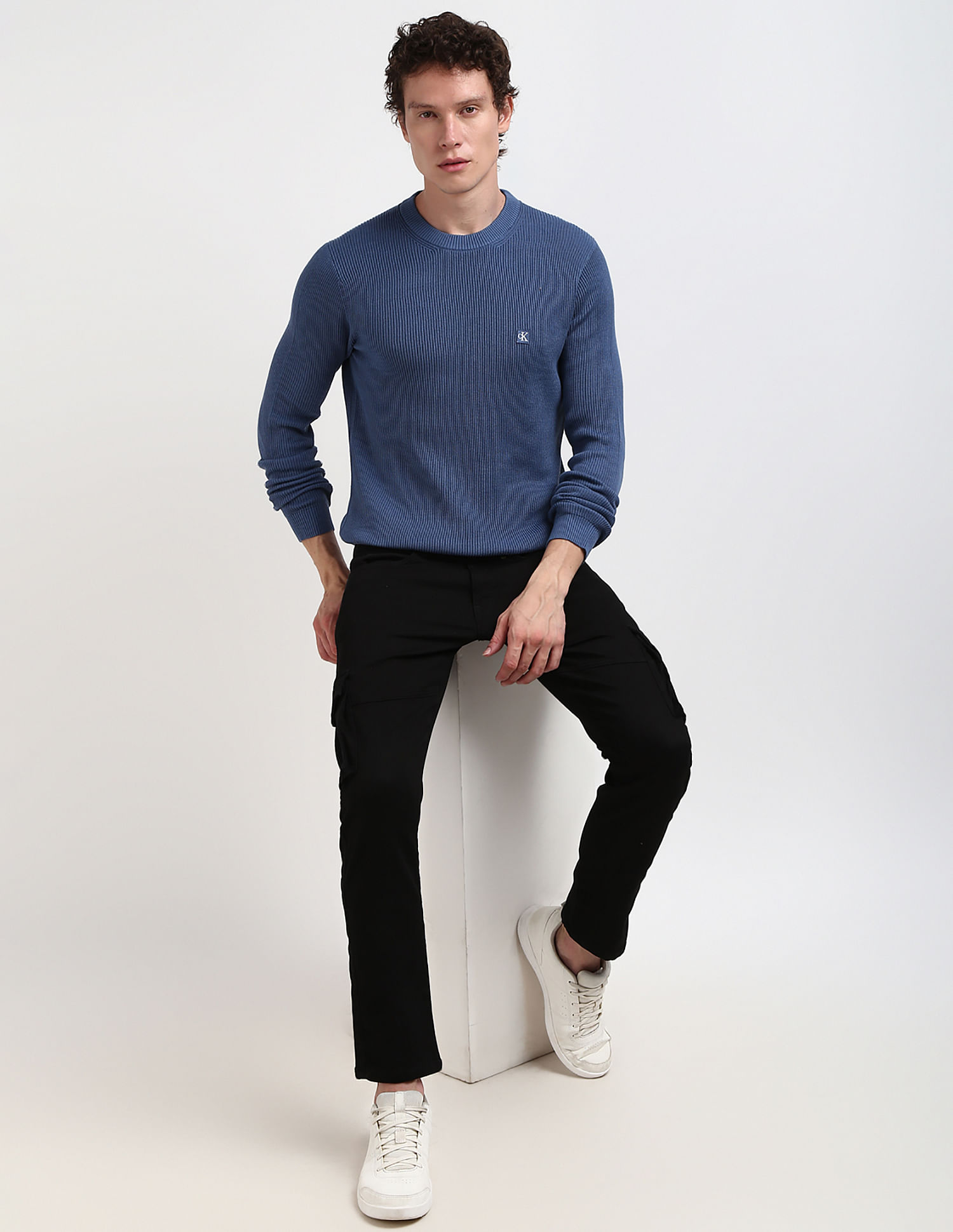 Calvin Klein Crew Neck Brand Batch Sweater