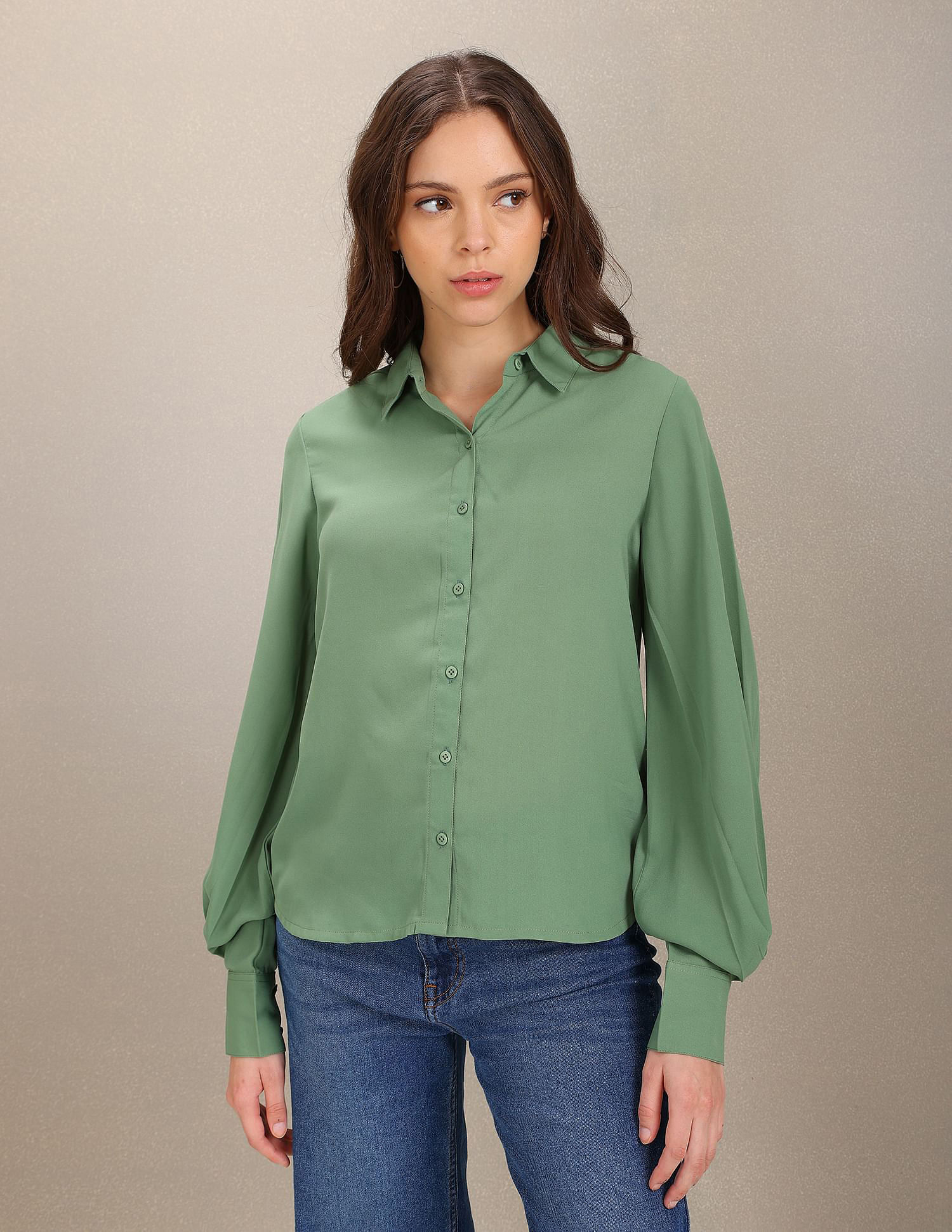 U.S. Polo Assn. Women Long Sleeve Solid Top