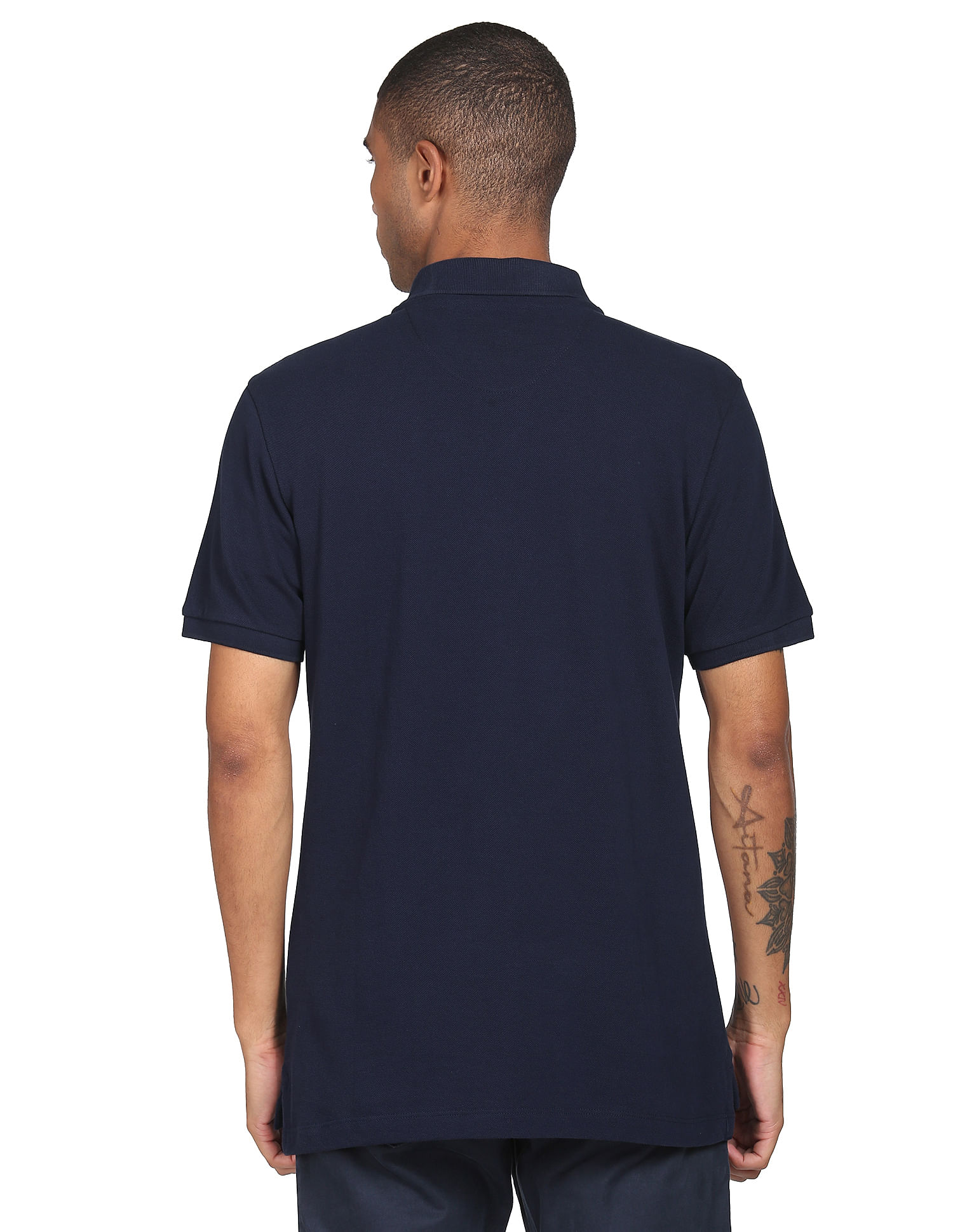 Flying Machine Cotton Pique Colour Block Polo Shirt