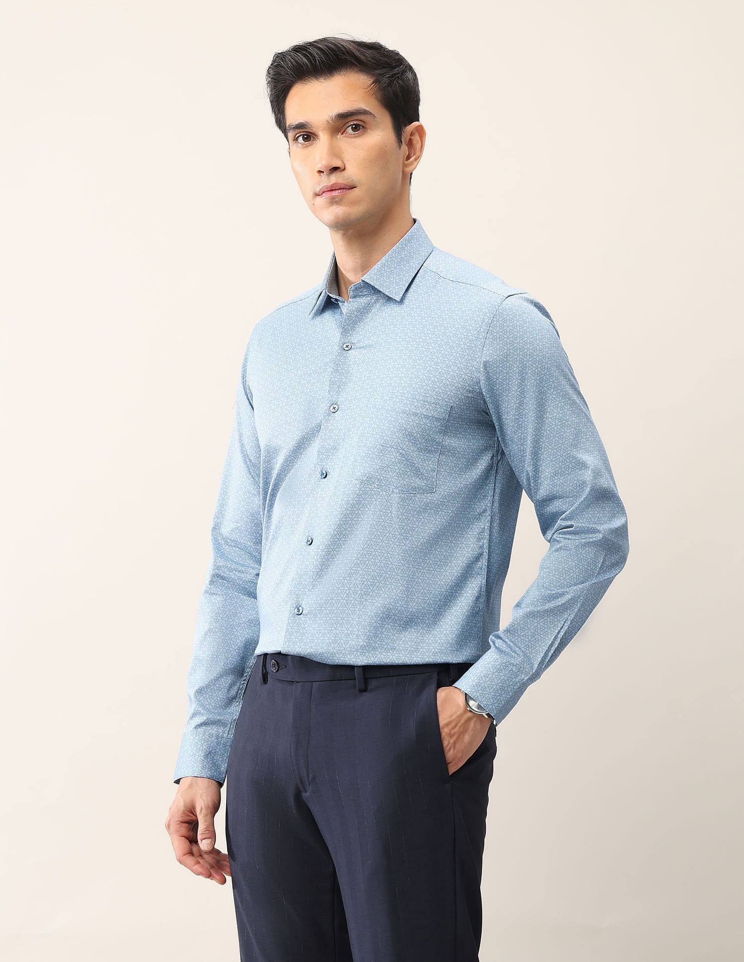 Arrow Satin Pure Cotton Ceremonial Shirt