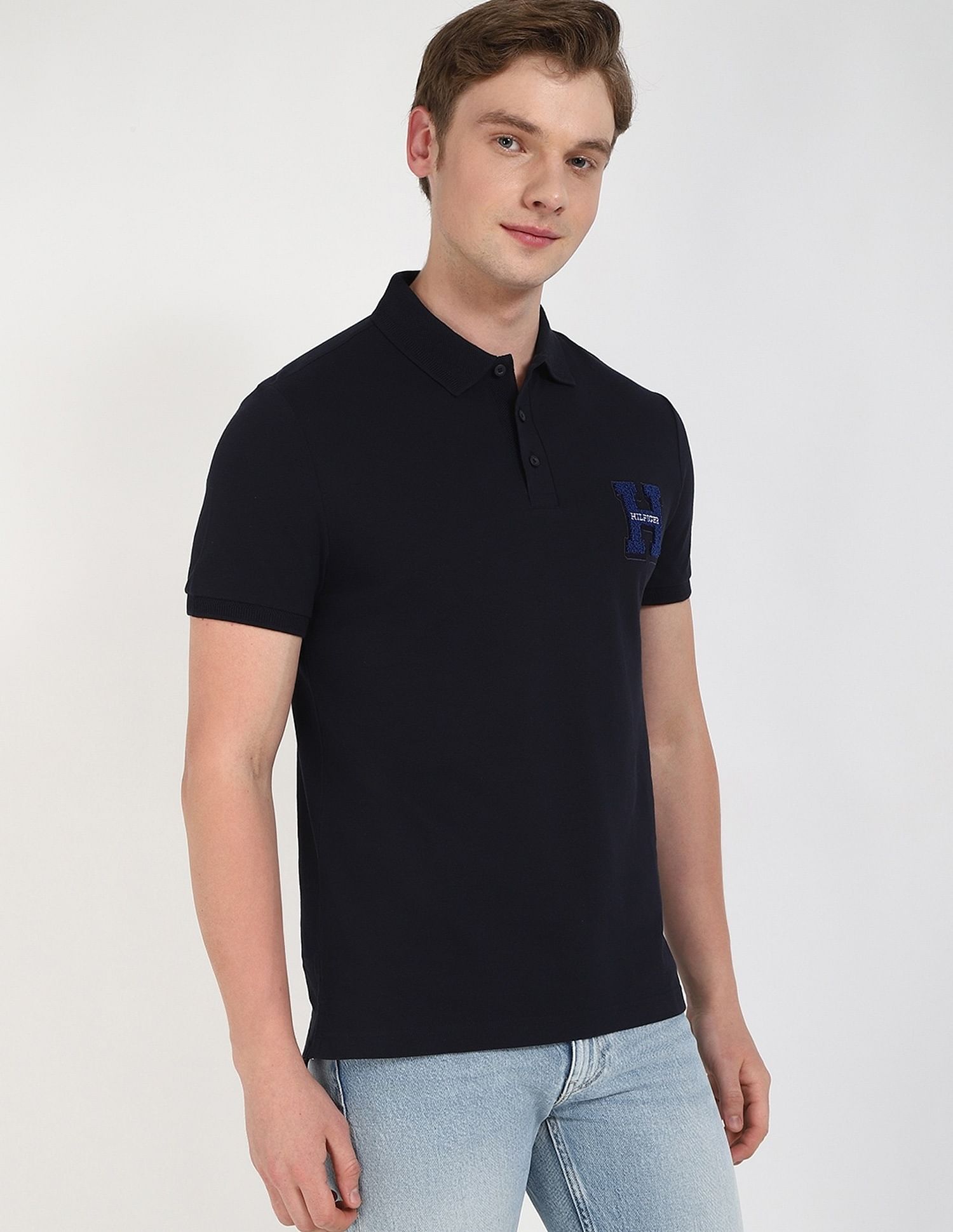 Tommy Hilfiger Embroidered Logo Regular-Fit Cotton Polo Shirt