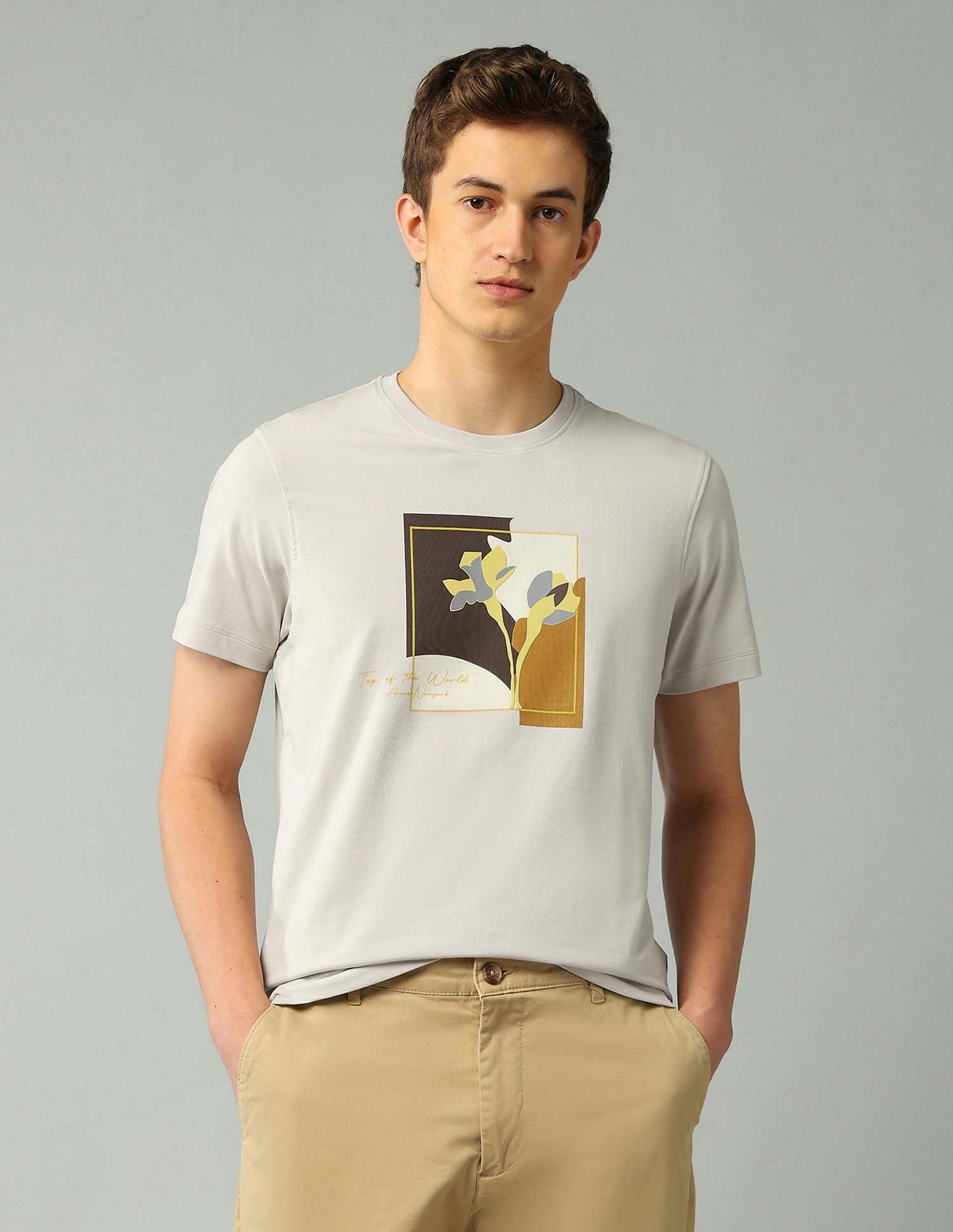 Arrow Newyork Graphic Printed Regular Fit T-Shirt