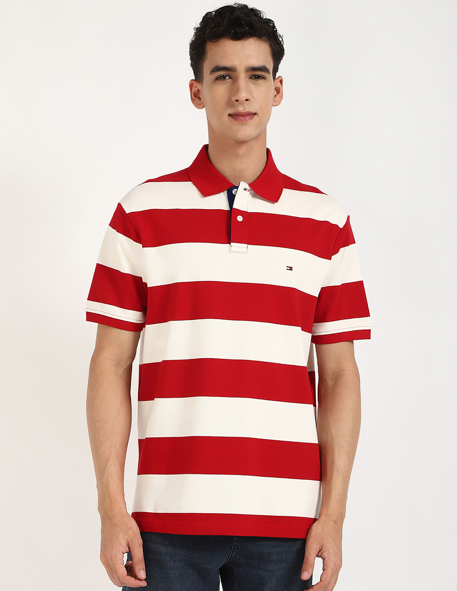 Tommy Hilfiger Striped Relaxed Fit Polo Shirt