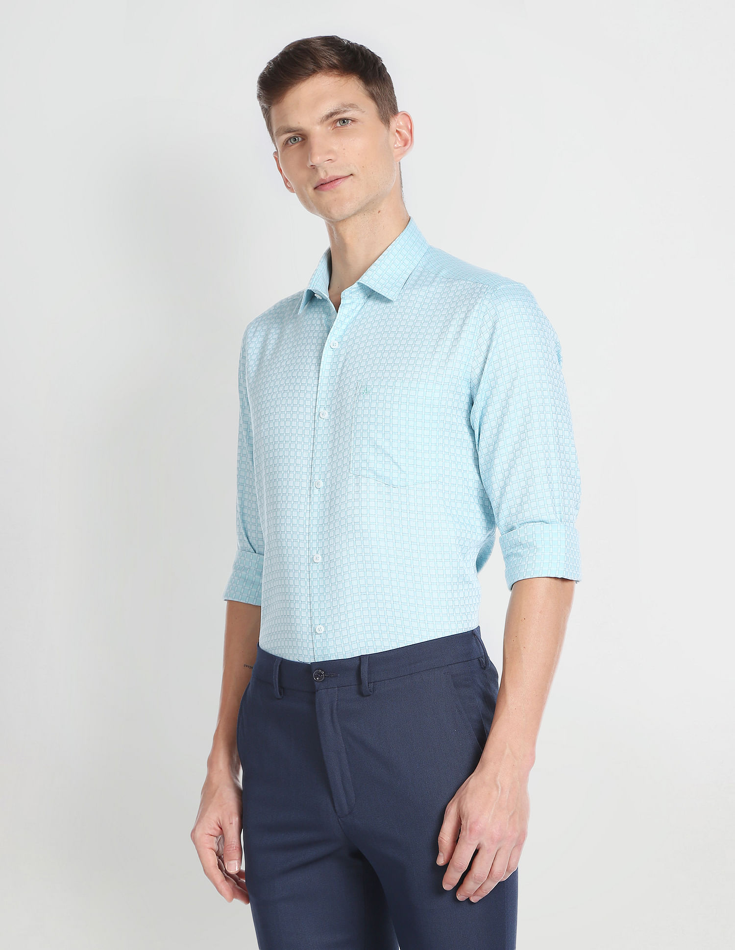Arrow Cotton Manhattan Slim fit Formal Shirt