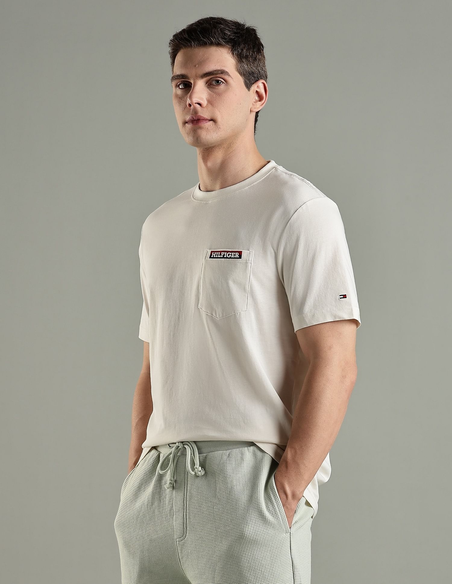 Tommy Hilfiger Solid Regular Fit Cotton T-Shirt