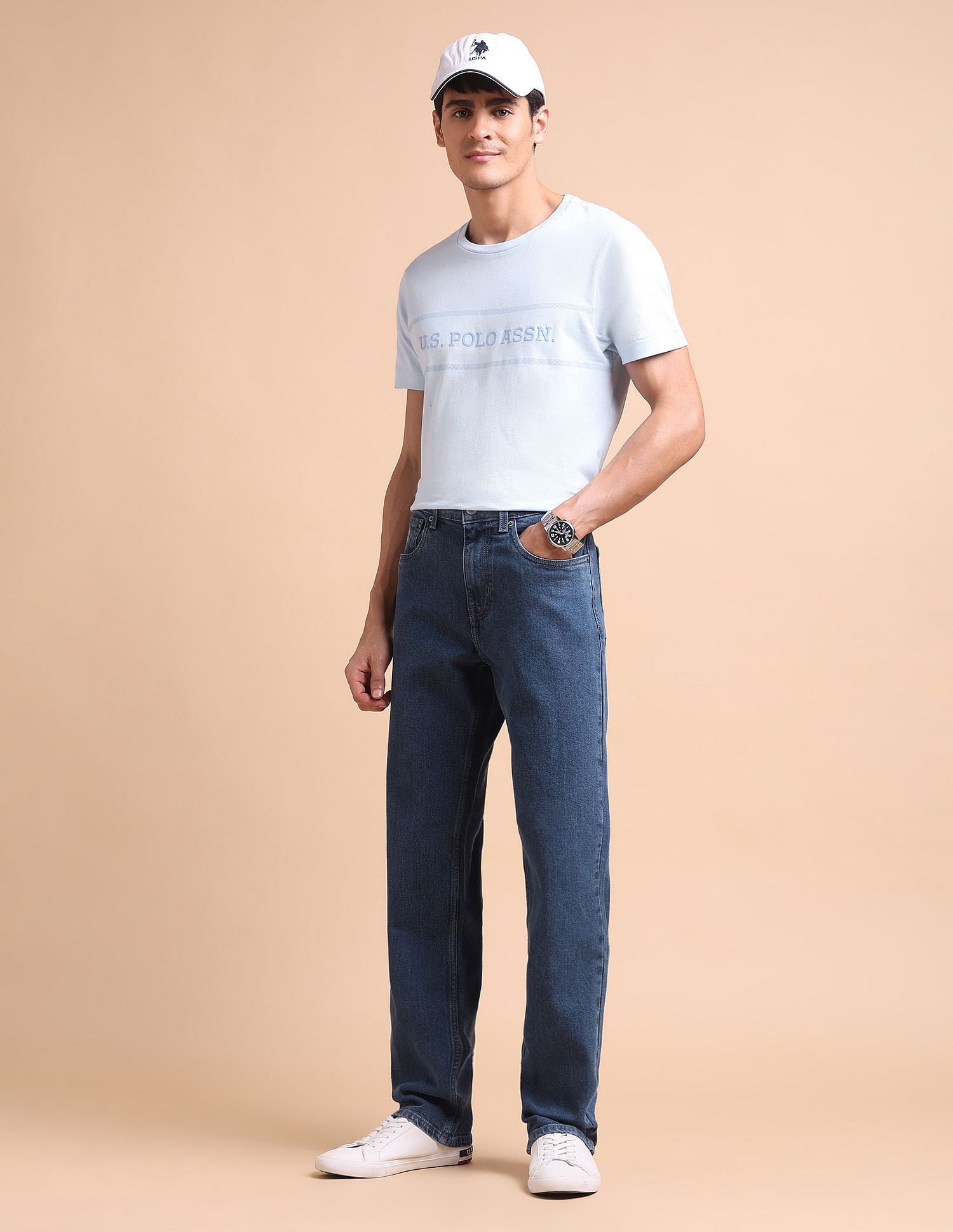 U.S. Polo Assn. Denim Co. Shawn Relaxed Fit Blue Jeans
