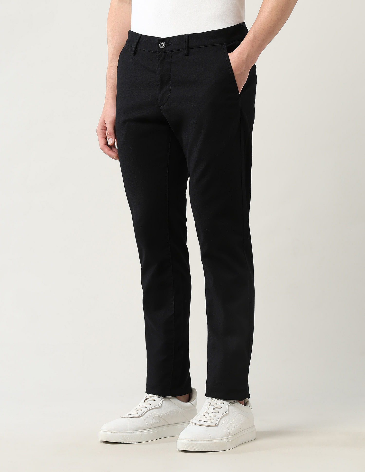 Arrow Sport Solid Dobby Trousers