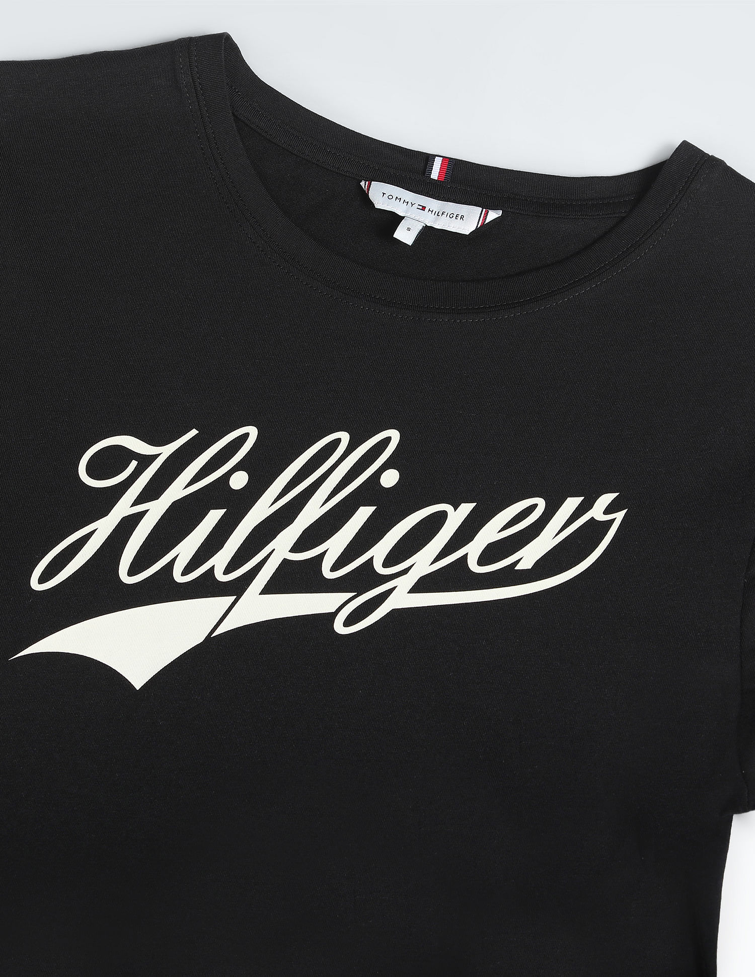 Tommy Hilfiger Crew Neck Brand Print T-Shirt
