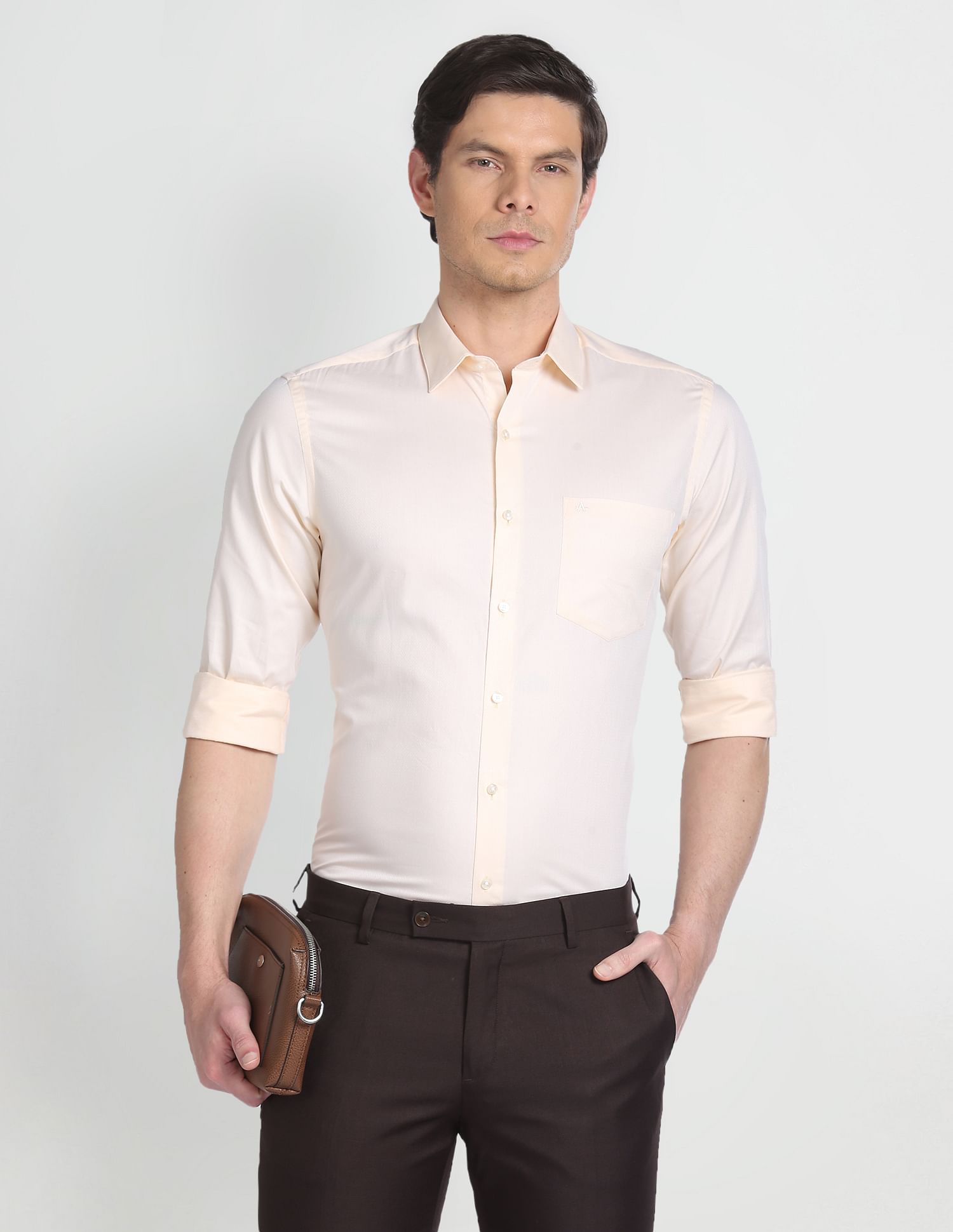 Arrow Self Design Classic Formal Shirt