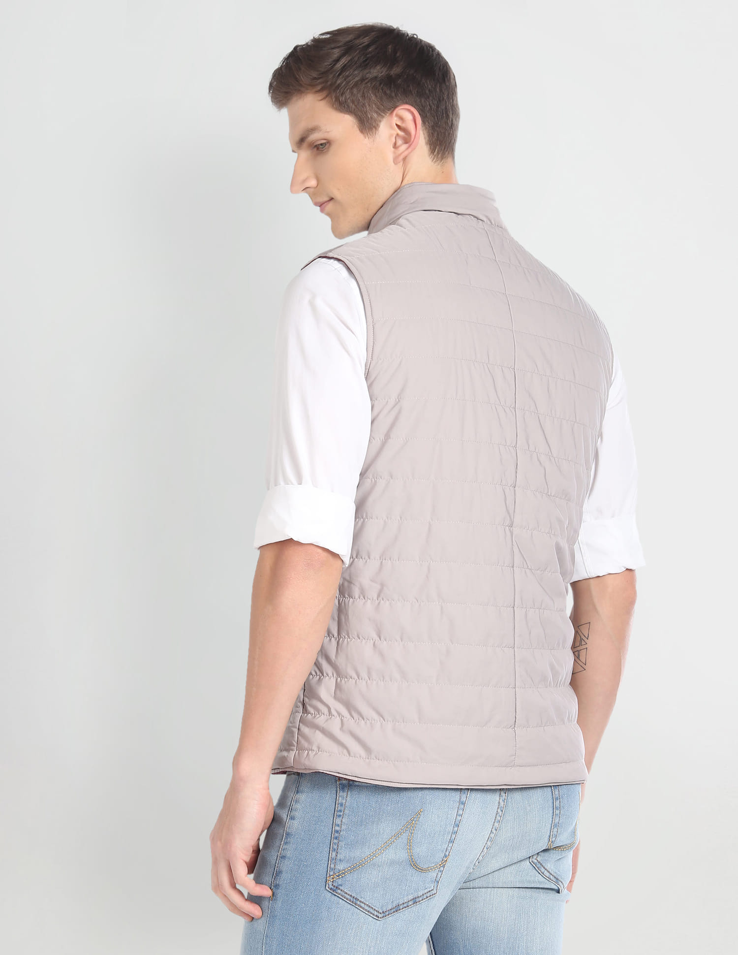 Buy Arrow Sports Sleeveless Reversible Puffer Jacket - NNNOW.com