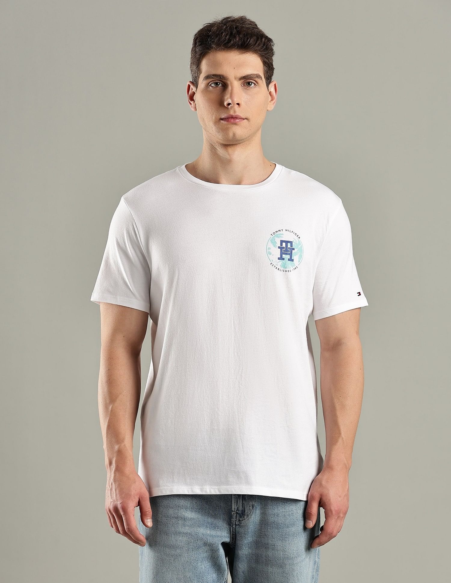 Tommy Hilfiger Logo Regular-Fit Cotton T-Shirt