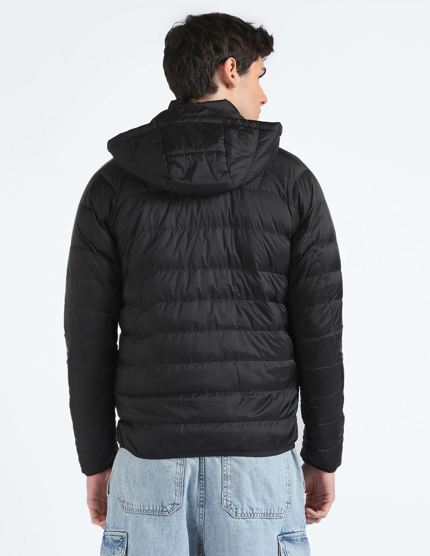 Packable hooded cheap puffer coat