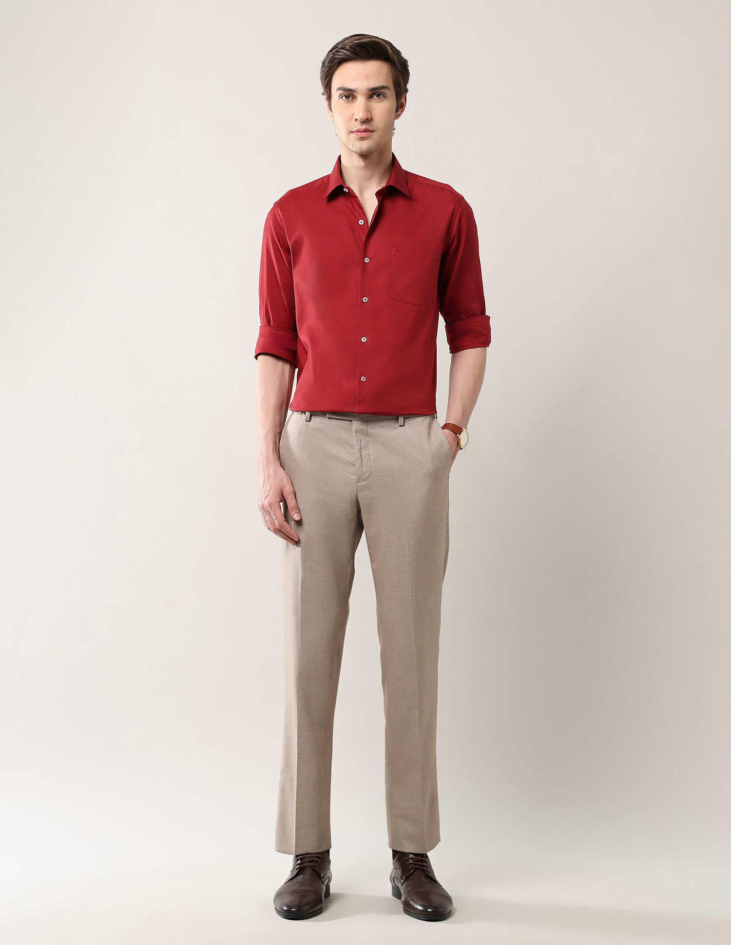 Arrow Textured Dobby Autoflex Trousers