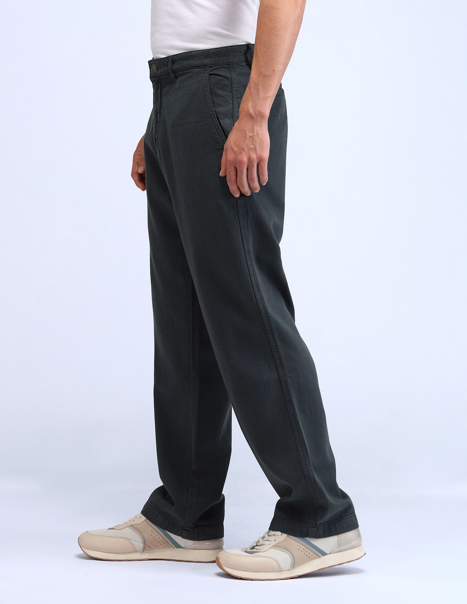 Flying Machine Cobain 90'S Loose Fit Trousers