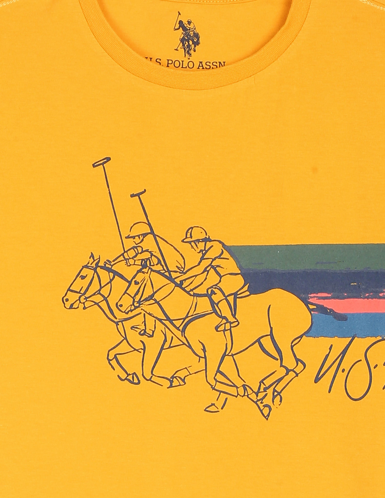U.S. Polo Assn. Kids Boys Cotton Brand Print T-Shirt