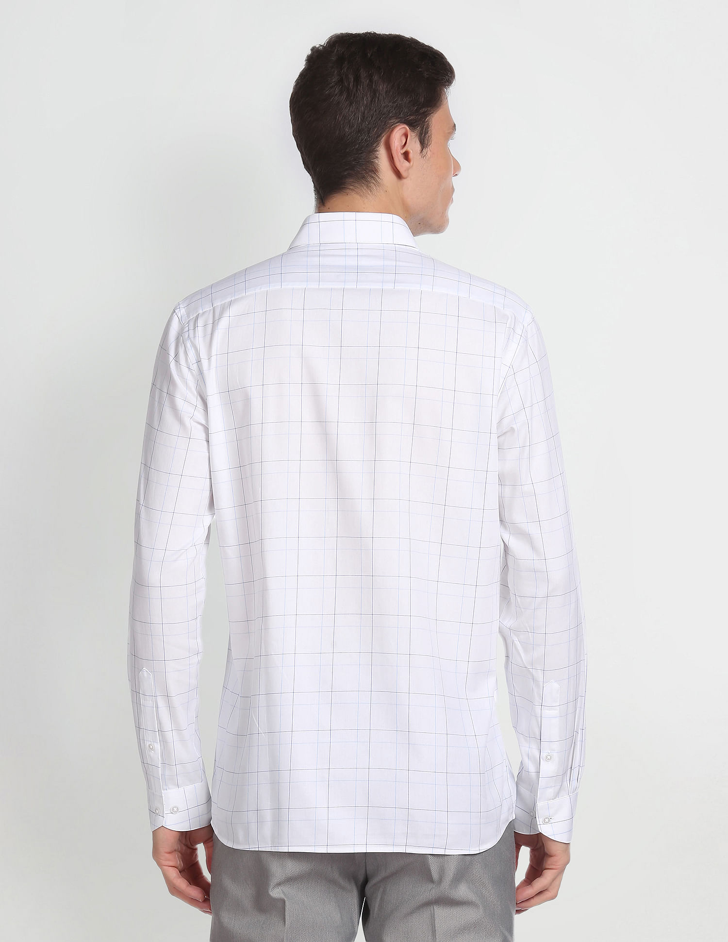 Arrow Windowpane Check Twill Shirt