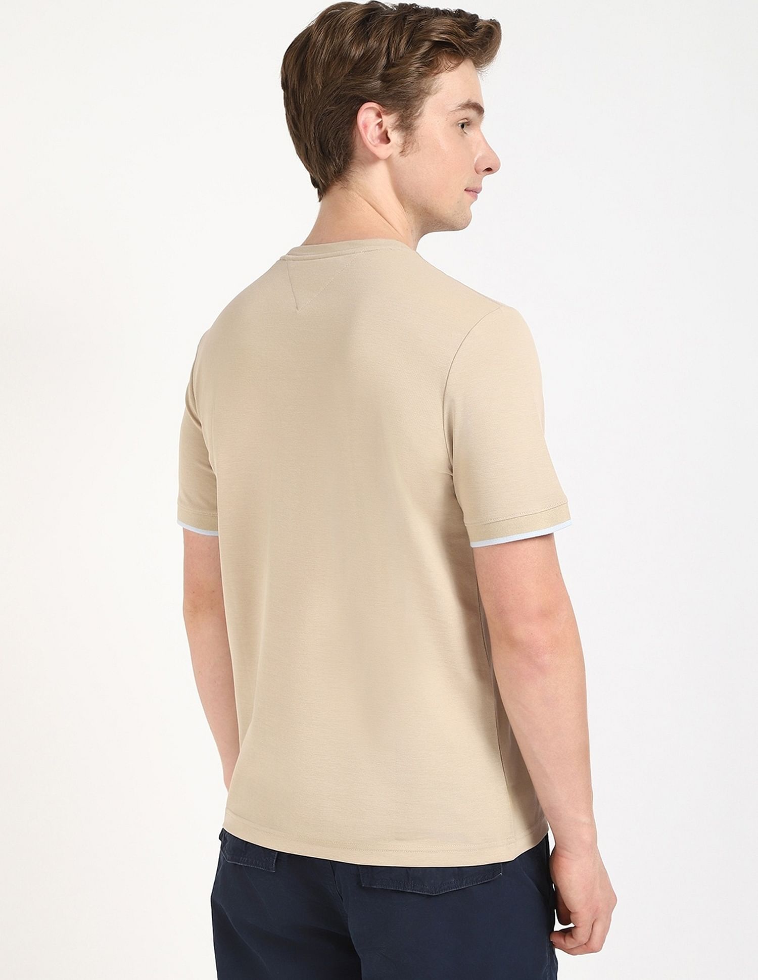 Tommy Hilfiger Solid Regular-Fit Cotton T-Shirt
