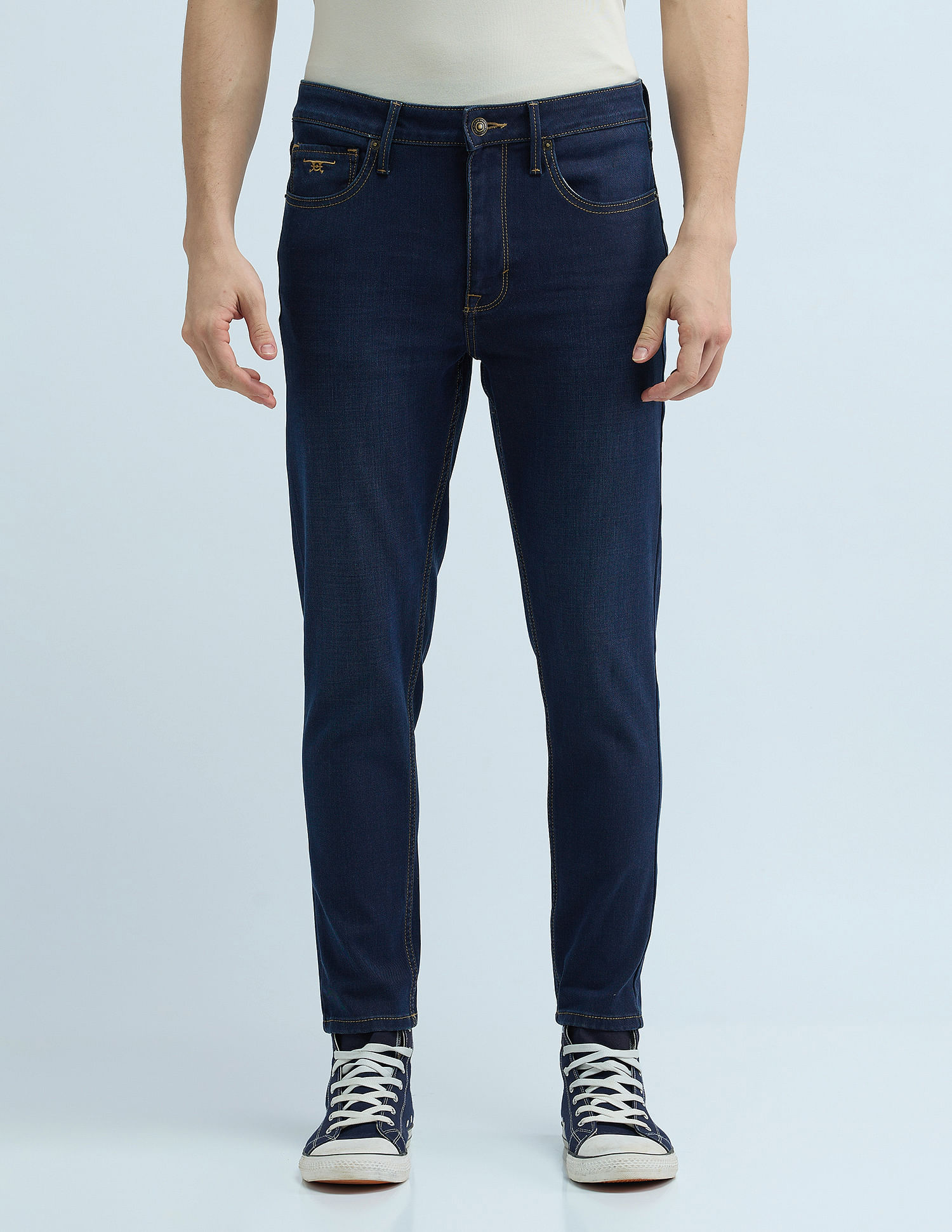 Flying Machine Mankle Relaxed Tapered Drop Crotch Jeans