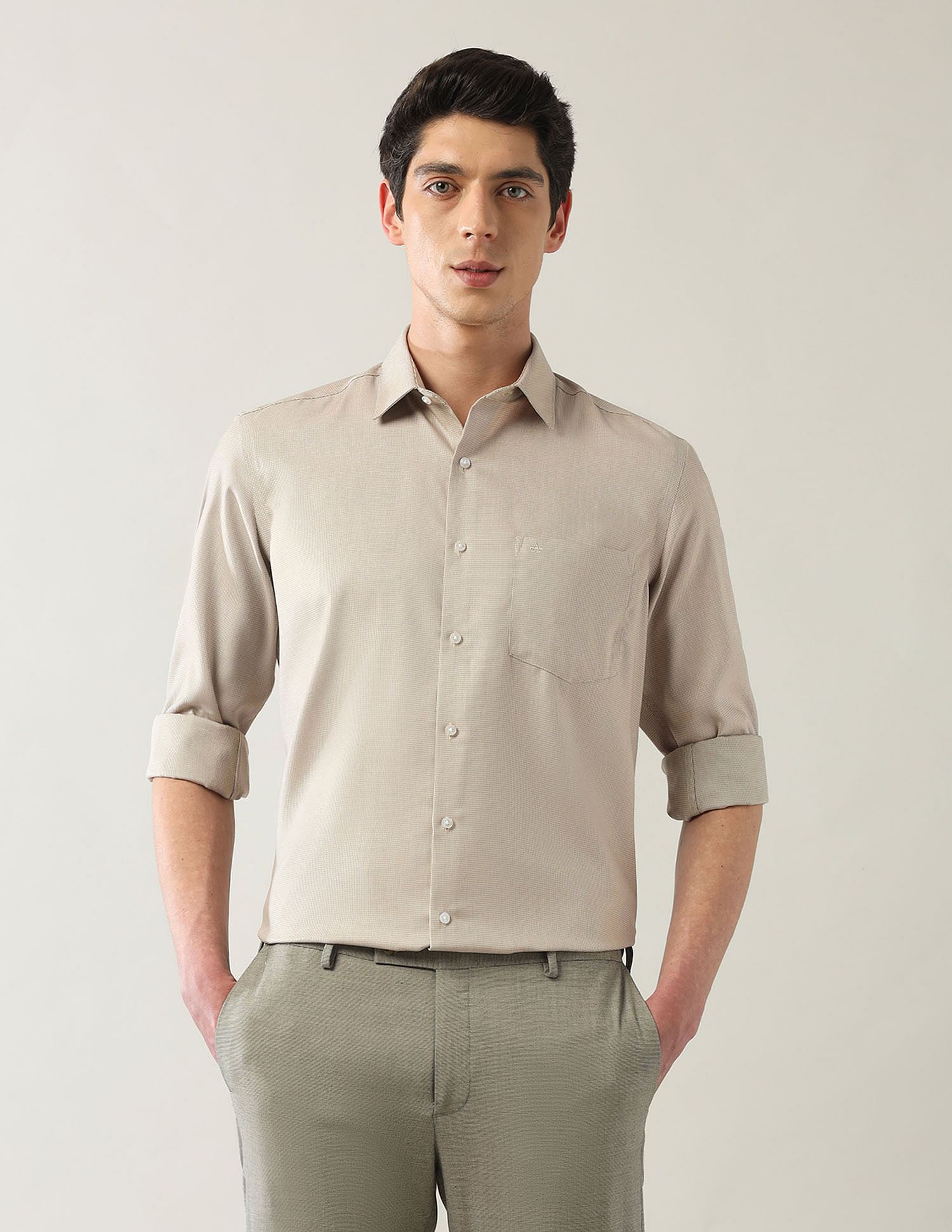 Arrow Manhattan Slim Fit Autopress Shirts