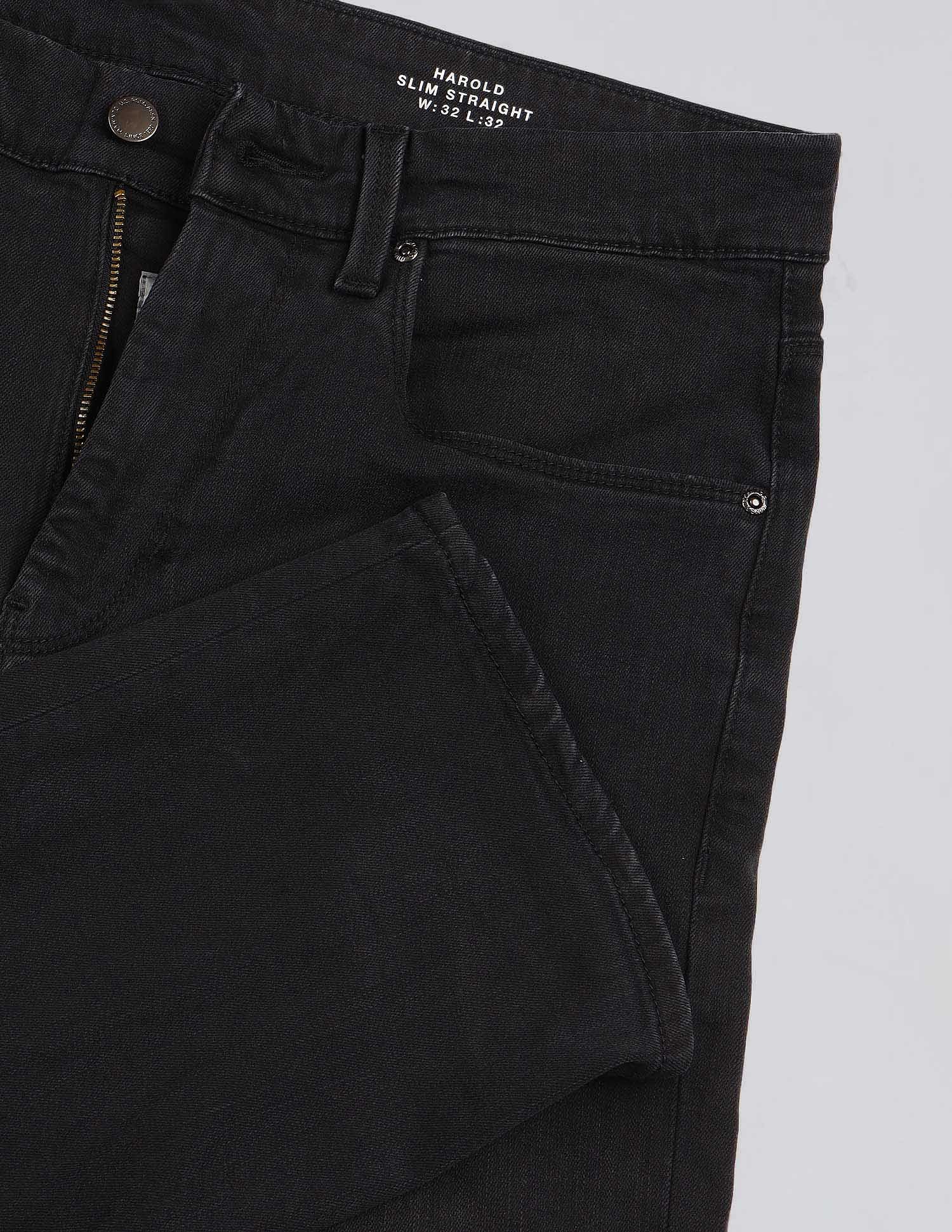 U.S. Polo Assn. Denim Co. Harold Slim Straight Fit Black Jeans