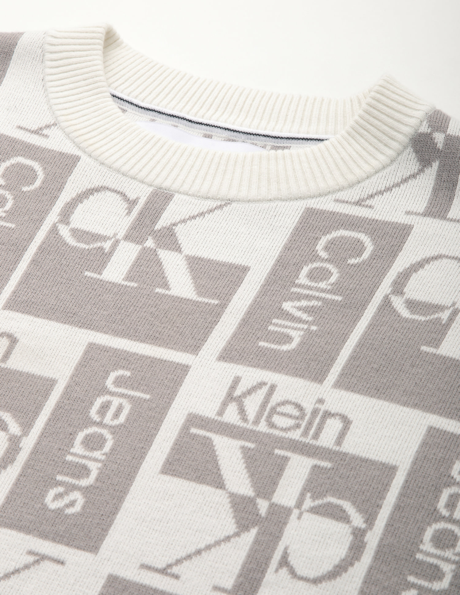 Buy Calvin Klein All Over Logo Relaxed Fit Sweater - NNNOW.com