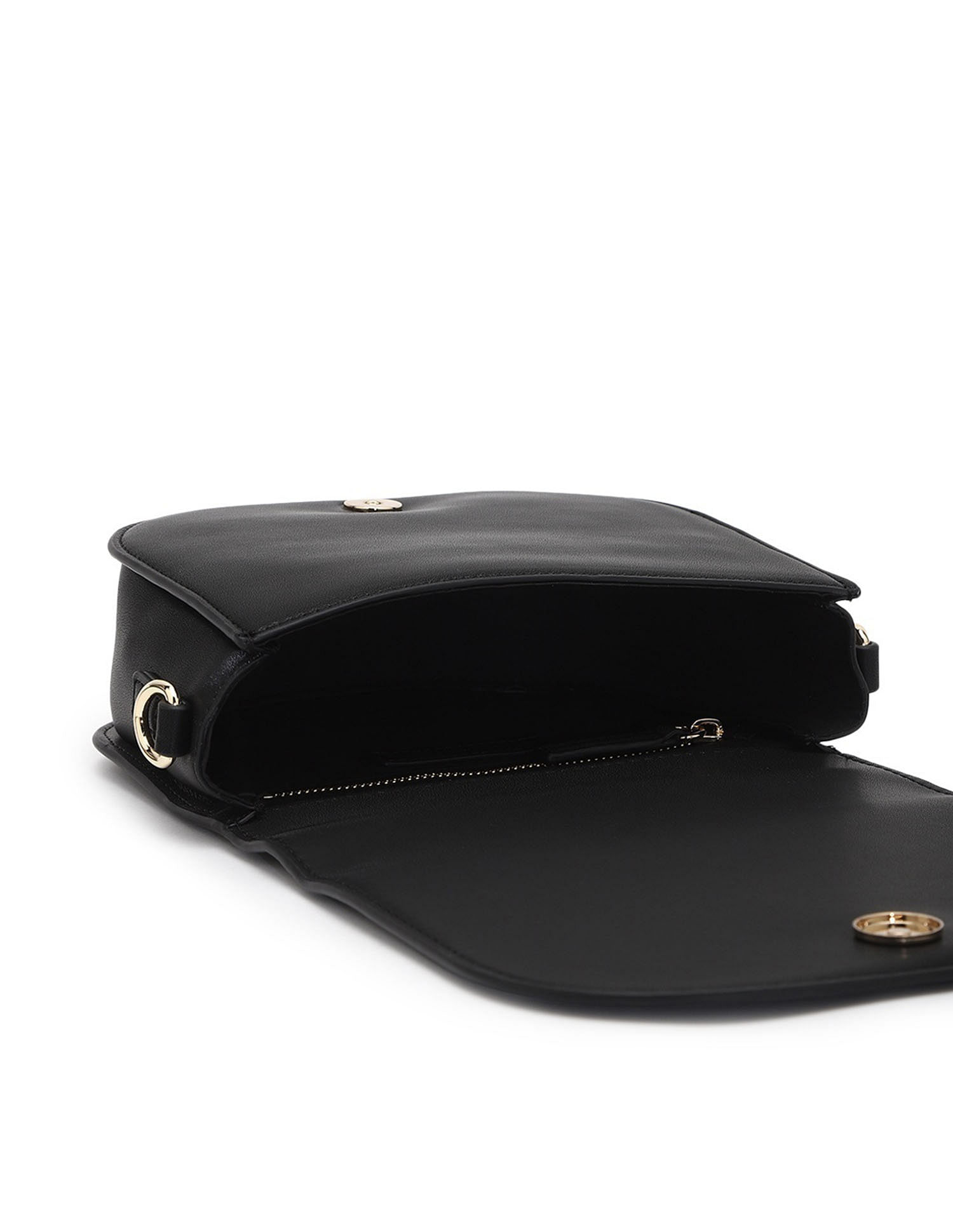 Tommy Hilfiger Solid Black PU Bag