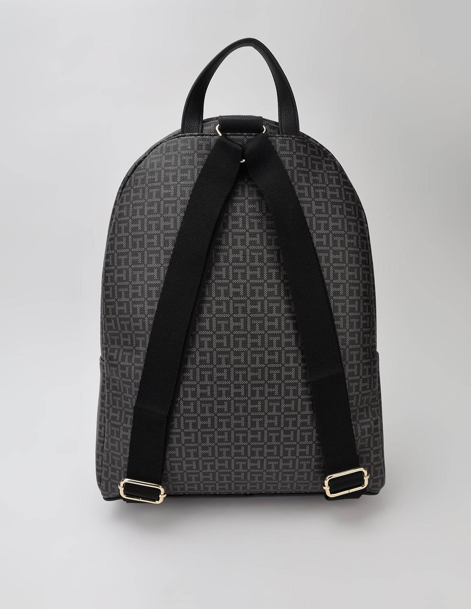 Tommy Hilfiger Logo Black Pvc Backpack