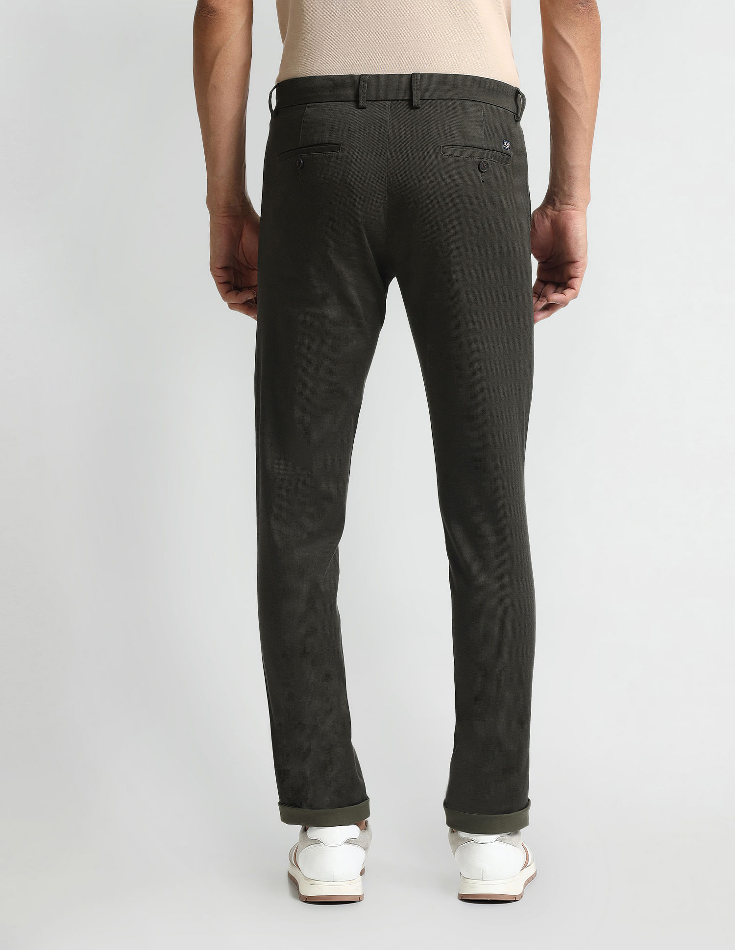 Arrow Sport Slim Fit Twill Trousers