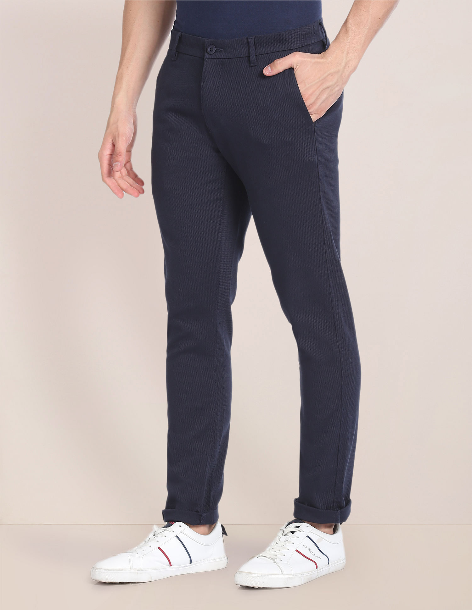U.S. Polo Assn. Cotton Stretch Dobby Trousers