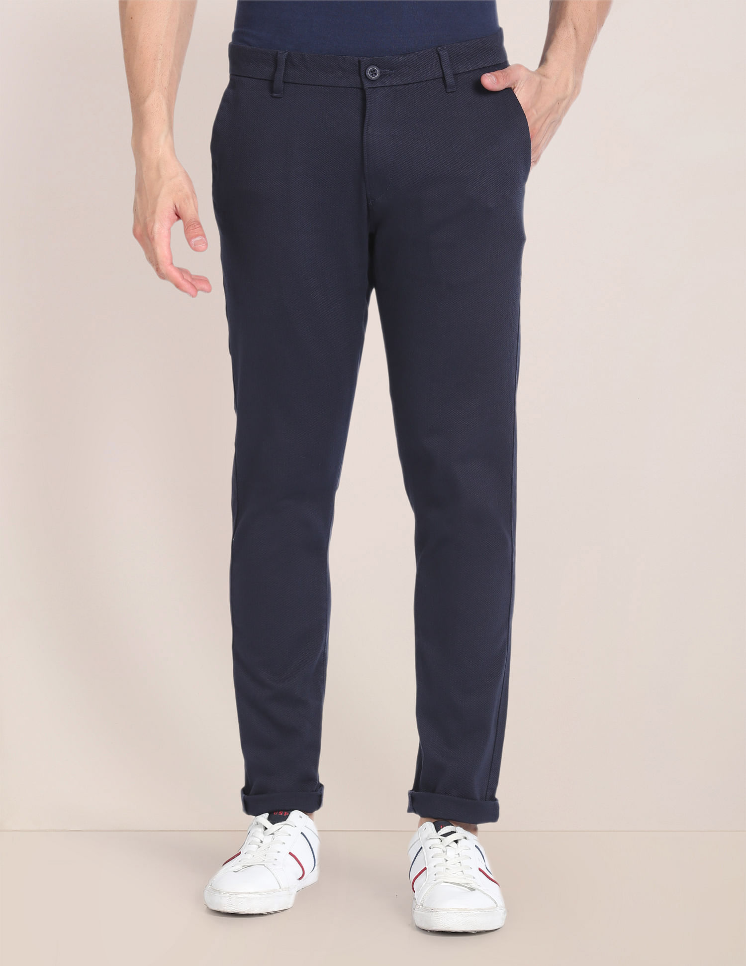 U.S. Polo Assn. Cotton Stretch Dobby Trousers